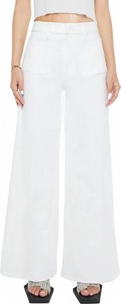 Mother Lil Patch Pocket Undercover Sneak Wide Leg Jeans In Fairest Of Them All