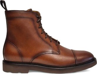 Henderson Baracco Stivali stringati in pelle - Marrone