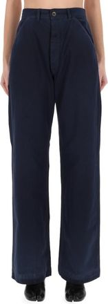 Maison Margiela Blue Relaxed High Rise Jeans
