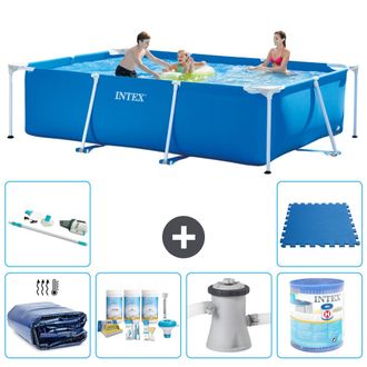 Intex Piscina Con Estructura Rectangular - 300x200x75 Cm - 7-piezas S40192