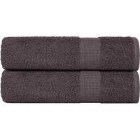 OEM Toallas De Ba&ntilde;o Frogn, Juego De 2, Antracita, 70 X 140 Cm, 360 G/m&sup2; - Crezuo