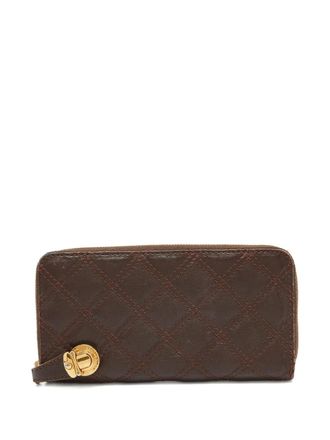 Marc Jacobs Leren portemonnee - Bruin