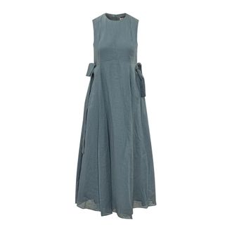 Max Mara Midi Dresses, female, Blue, Size: XS Aquile Long Dress