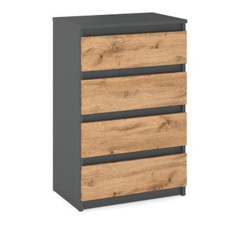 OEM C&oacute;moda De 60 Cm, Roble Gris, Mueble Para Tv Wotan Para Sal&oacute;n, Aparador, Armario