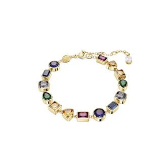 Swarovski Gouden Kristal Armband- Stijlvol Accessoire - Dames - Armbanden - Geel - ONE Size - Accessoires