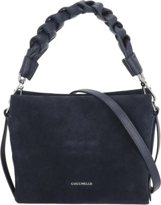 Coccinelle Boheme Suede Bimaterial - Dames - Tassen - Blauw - Maat: ONE Size Su&egrave;de