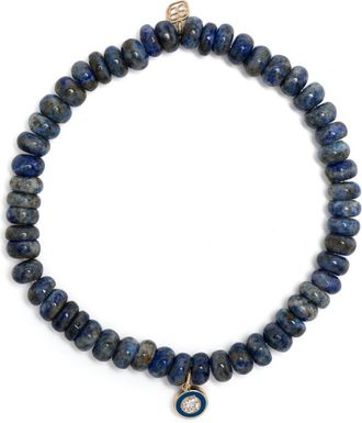 Sydney Evan 14K Yellow Gold Station Lapis Lazuli And Diamond Bracelet - Mens - Diamond/Lapis Lazuli/Enamel/14kt Yellow Gold