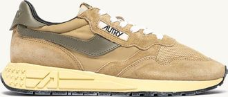 Autry SNEAKERS REELWIND LOW IN NYLON E SUEDE FOAM SUGAR E COVERT GREEN