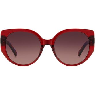 Kate Spade New York seraphina 55mm gradient round sunglasses in 0C9A-3X at Nordstrom Rack