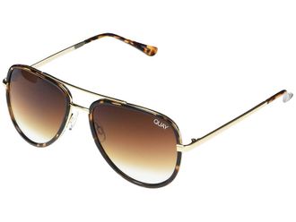 Quay All in Mini Fashion Womens Sunglasses Tort/Brown Fade/Brown, Polycarbonate