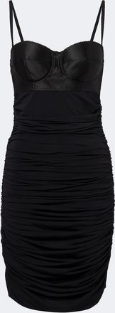 Dolce & Gabbana Ruched satin minidress