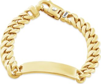 Pompeii3 Mens Cuffed Link 14k Gold (95gram) or Platinum (152gram) 11.5-1mm Bracelet 8.5
