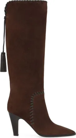 Gianvito Rossi Zaira Boot in Brown Suede And Lamb Leather at Nordstrom, Size 40.5