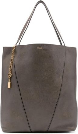 Chlo&eacute; Grey Spin Large Tote Bag
