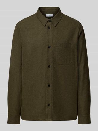 Rotholz Regular Fit Freizeithemd mit Kentkragen in Khaki, Gr&ouml;&szlig;e XXL