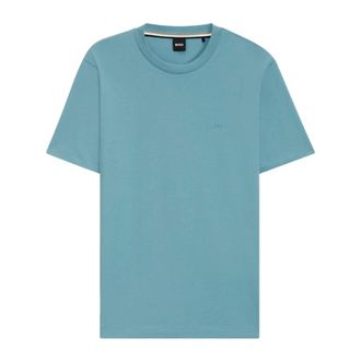 HUGO BOSS Heren, Tops, Blauw, Maat: 2XL Katoen