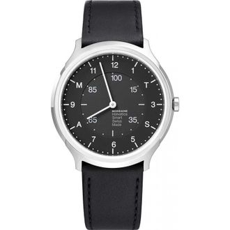 Mondaine MH1-R2S20-LB Helvetica 40mm Quartz Watch in Black
