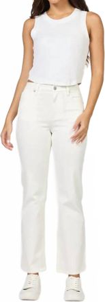 Dear John Denim Anika Straight Leg Jean In White