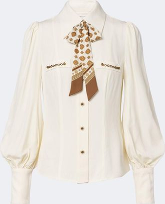 Zimmermann Utility tie-neck blouse