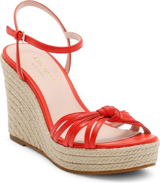 Kate Spade New York tessa espadrille platform wedge sandal in Ladybug at Nordstrom Rack, Size 10.5