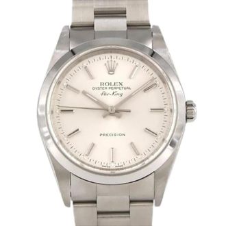 Rolex Pre-owned Air-King Stainless Steel Automatic 14000M - Dames - Vintage Horloges - Grijs - ONE Size - Vintage