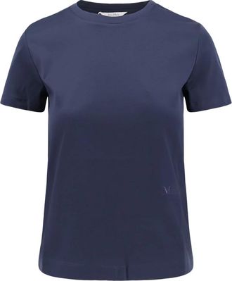 Max Mara Nerina T-shirt - Dames - T-shirts - Blauw - XS - Katoen - Tops