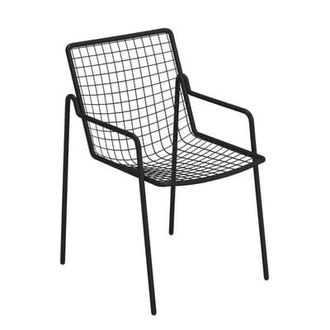Emu Stackable armchair Rio R50 - Black - Steel - Designer Anton Cristell