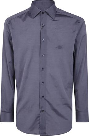 Etro Casual Shirts - Heren - Casual Overhemden - Grijs - L - Overhemden
