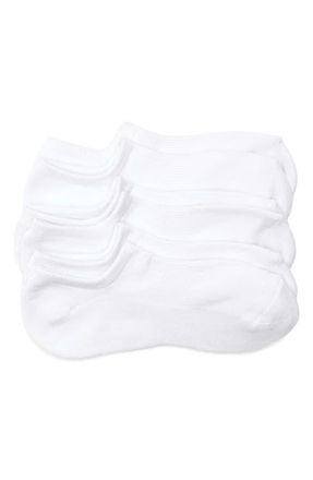Nordstrom 3-Pack Everyday Double-Y Quarter Socks in White at Nordstrom, Size 9
