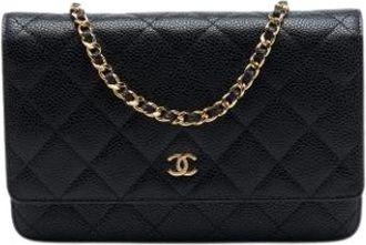 Chanel Pre-owned Wallet on Chain - Dames - Vintage Schoudertas - Zwart - ONE Size - Vintage