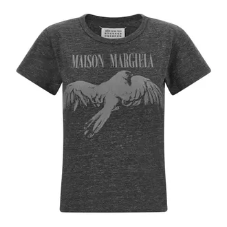 Maison Margiela Dames, Tops, Grijs, Maat: S Katoen