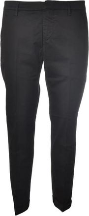 Dondup Stijlvolle Slim-fit Broek - Heren - Slim Fit Broeken - Zwart - W32 - Katoen - Broeken