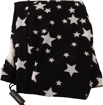 Dolce & Gabbana Womens Star-Printed Nylon Leggings Black