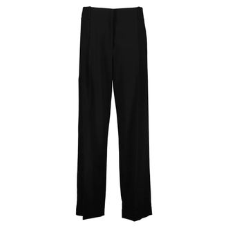 Khaite Wide Broeken - Dames - Broeken - Zwart - Maat: XS