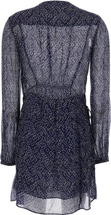 Isabel Marant Womens Dress Loriena Blue Viscose