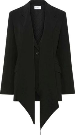 Marella Ottone Blazer - Dames - Blazers - Zwart - S - Leer - Jassen