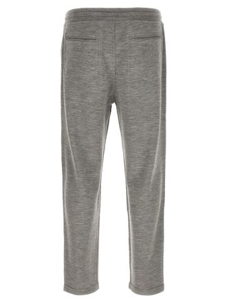 Brunello Cucinelli Mens Gray Cashmere Joggers (workout Pants)