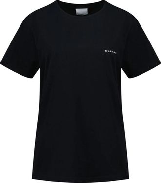 Isabel Marant Zafferh T-Shirt - Dames - T-shirts - Zwart - XS - Katoen - Tops