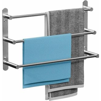 OEM Toallero De Pared Con 3 Barras - Acero Inoxidable 304, 70 Cm, Para Ba&ntilde;o O Cocina