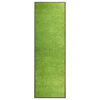 vidaXL Felpudo Lavable Verde 60x180 Cm Vidaxl