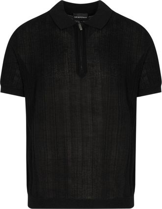 Emporio Armani KNITTED POLO Size: XXL, colour: BLACK