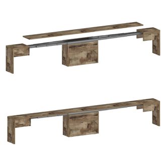 Dmora Dmora - Banco Torquato, Juego De 2 Asientos Para Mesa De Comedor, Bancos Extensibles, 290x25h45 Cm, Arce