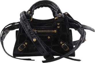 Balenciaga Pre-owned Vintage Pochette Schoudertas - Dames - Vintage Mini Tas - Zwart - ONE Size - Leer - Vintage