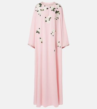 Carolina Herrera Embroidered floral kaftan