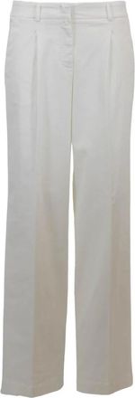 PESERICO Mm 4990T3 Wijde Broek - Dames - Wijde Broeken - Beige - S - Broeken