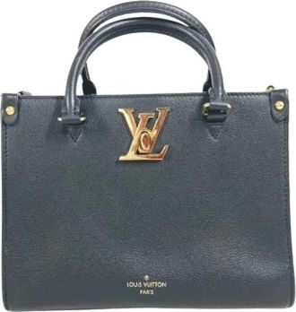 Louis Vuitton Pre-owned Vintage Handbag - Dames - Vintage Handtas - Zwart - ONE Size - Leer - Vintage