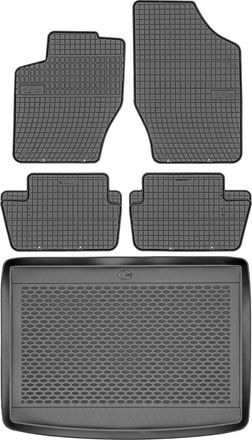 OEM Juego De Alfombrillas De Goma Para Citro&euml;n C4 I Hatchback (2004-2010) + Alfombrilla Para El Maletero