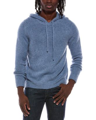 Autumn Cashmere Shaker Yoke Cashmere & Wool-Blend Hoodie
