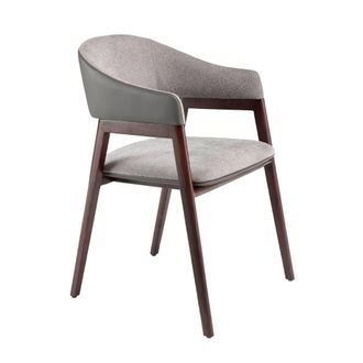 Angel Cerd&aacute; Model Grey Fabric & Dark Mink Leatherette Dining