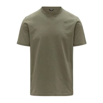 K-Way K-Way, T-Shirts, male, Green, Size: XL Odom Jersey Micro Lettering Slim